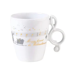 Meissen Porzellan Tischdeko-Tasse "Morgen kommt der Weihnachtsmann"