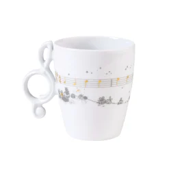 Meissen Porzellan Tischdeko-Tasse "Morgen kommt der Weihnachtsmann"