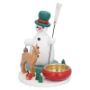 Käthes Original Kerzen & Teelichthalter-Teelichthalter "Schneemanns Waldweihnacht"