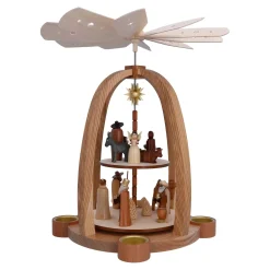 Weihnachtspyramiden-Teelichtpyramide 