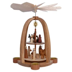 Weihnachtspyramiden-Teelichtpyramide 