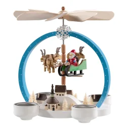 Weihnachtspyramiden-Teelicht-Pyramide Weihnachtszauber bunt