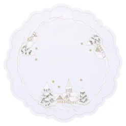Sandner Tischdeko-Tischdecke "Winterdorf", 28 cm