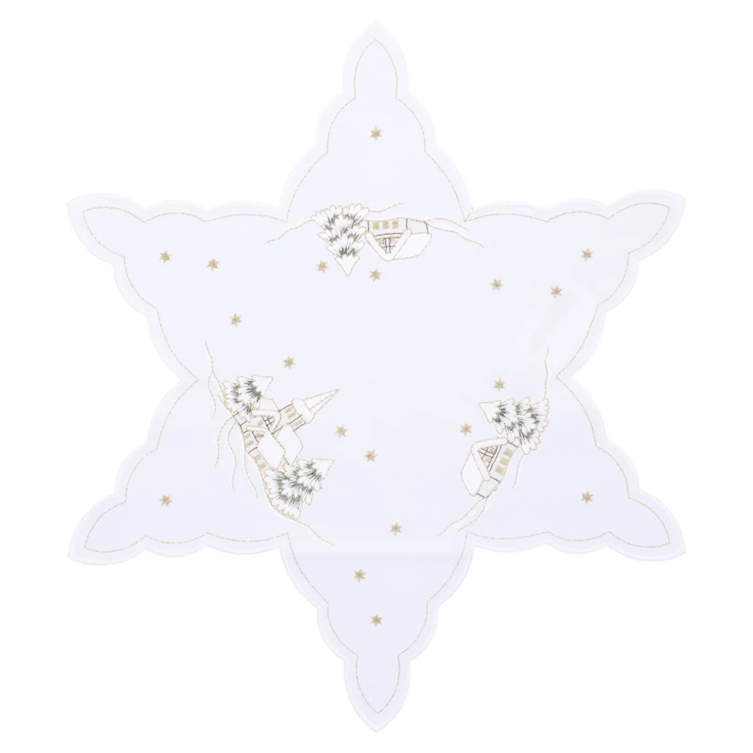 Sandner Tischdeko-Tischdecke "Winterdorf", 40 cm