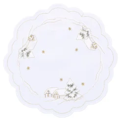 Sandner Tischdeko-Tischdecke "Winterdorf", 20 cm