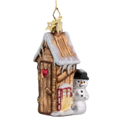 Poesie in Glas Weihnachtskugeln Aus Glas-Toilettenhäuschen