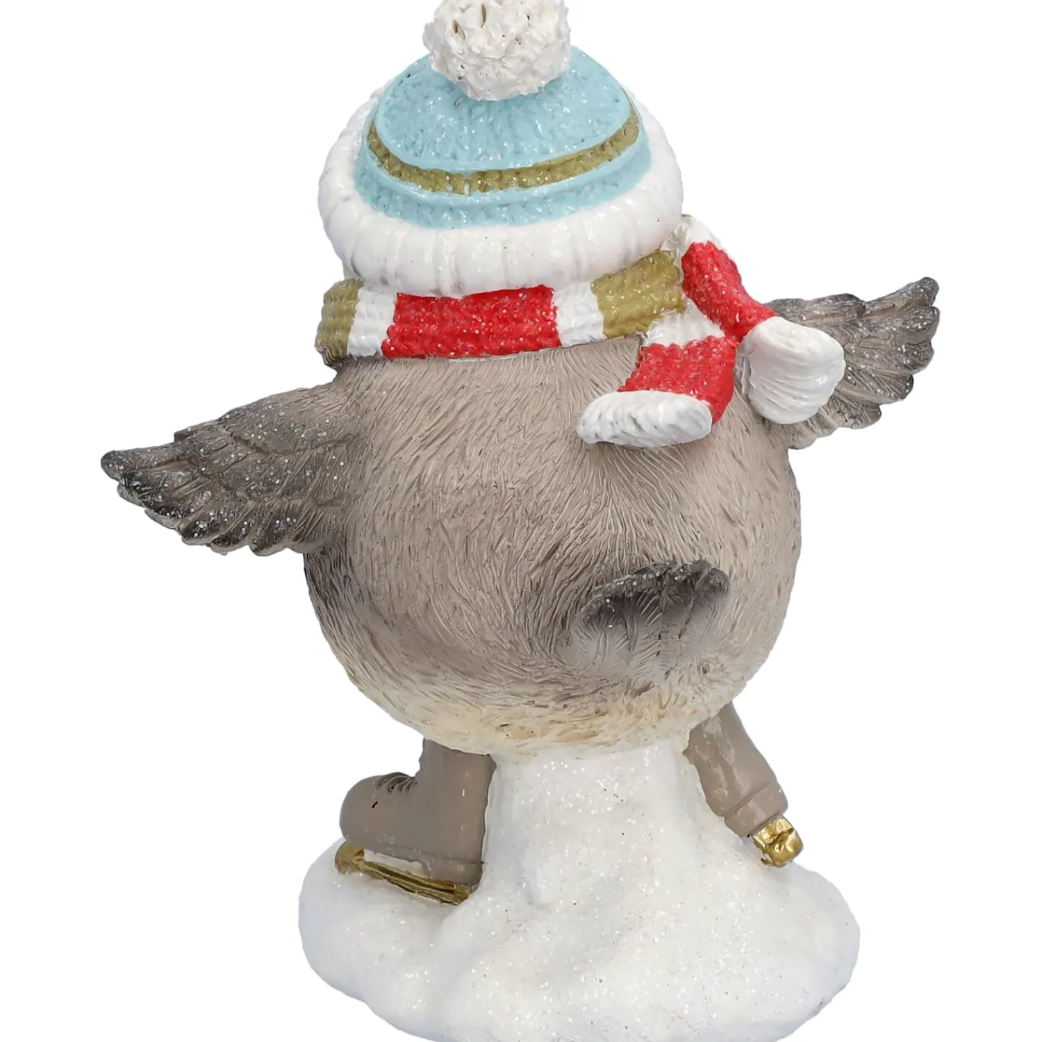 Standfiguren-Vogel mit blauer Mütze, Standfigur