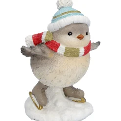 Standfiguren-Vogel mit blauer Mütze, Standfigur