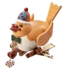Käthes Original Christbaumschmuck Holz-Vogel mit Clip, gelb