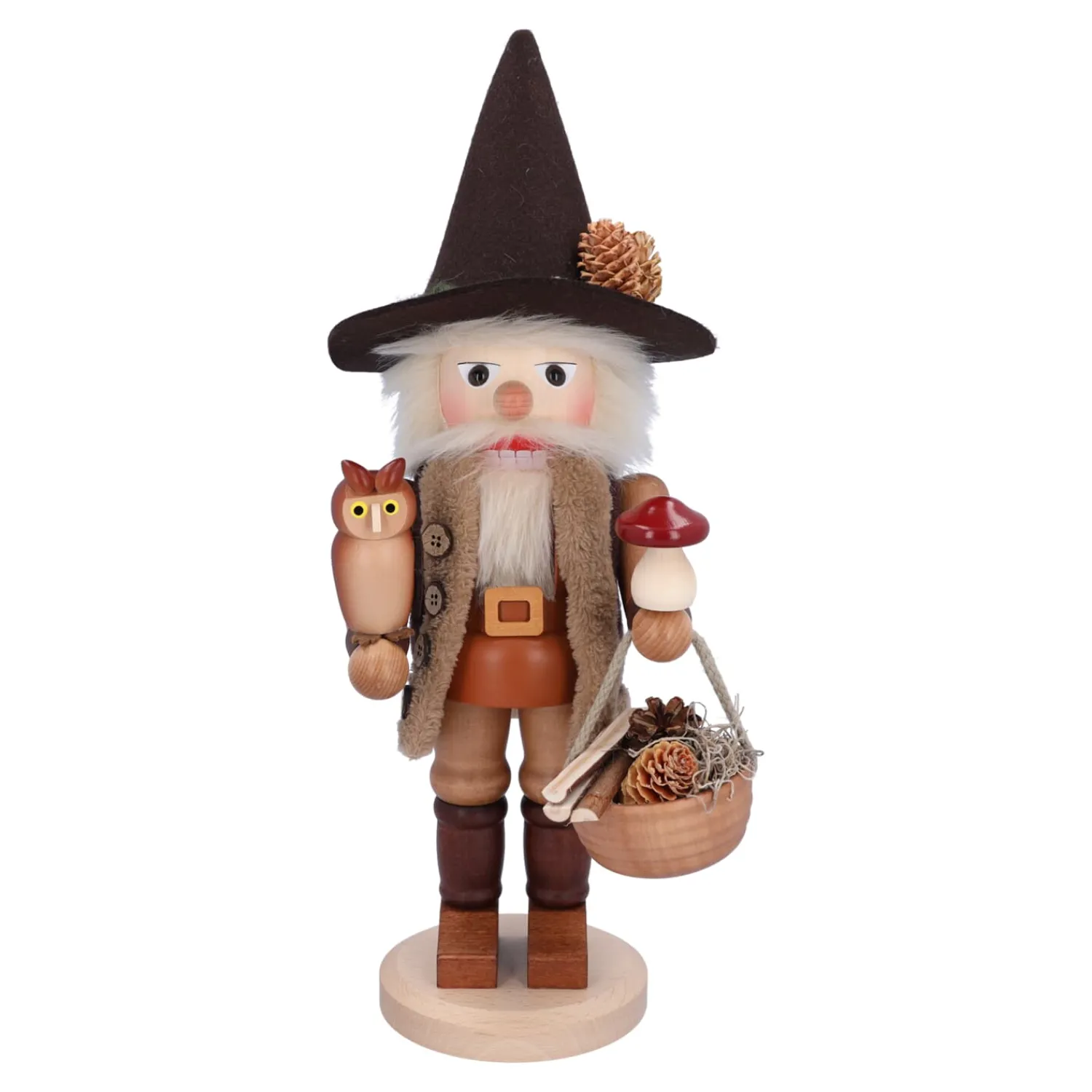 Christian ULBRICHT Nussknacker Figuren-Waldmann mit Eule, Nussknacker