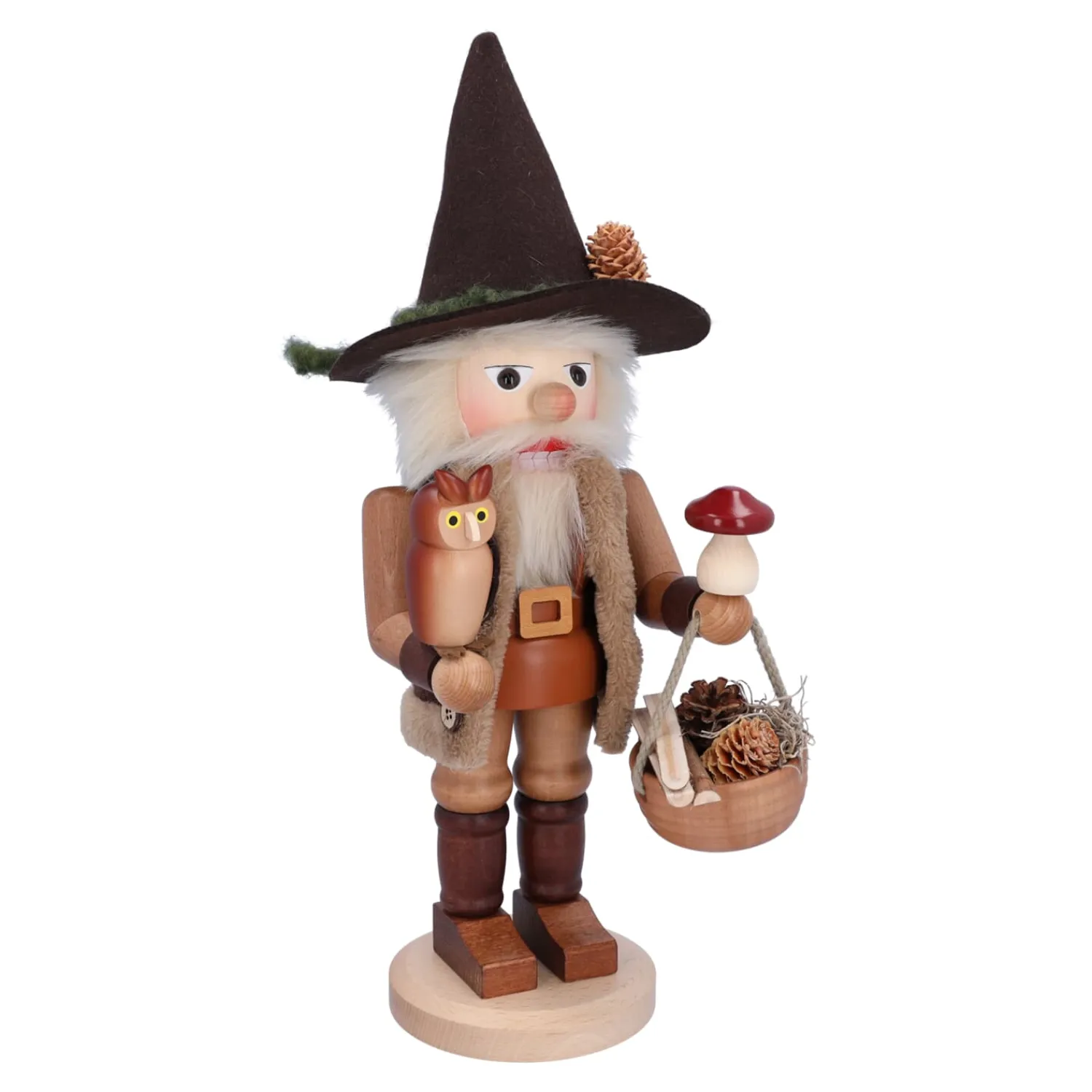 Christian ULBRICHT Nussknacker Figuren-Waldmann mit Eule, Nussknacker