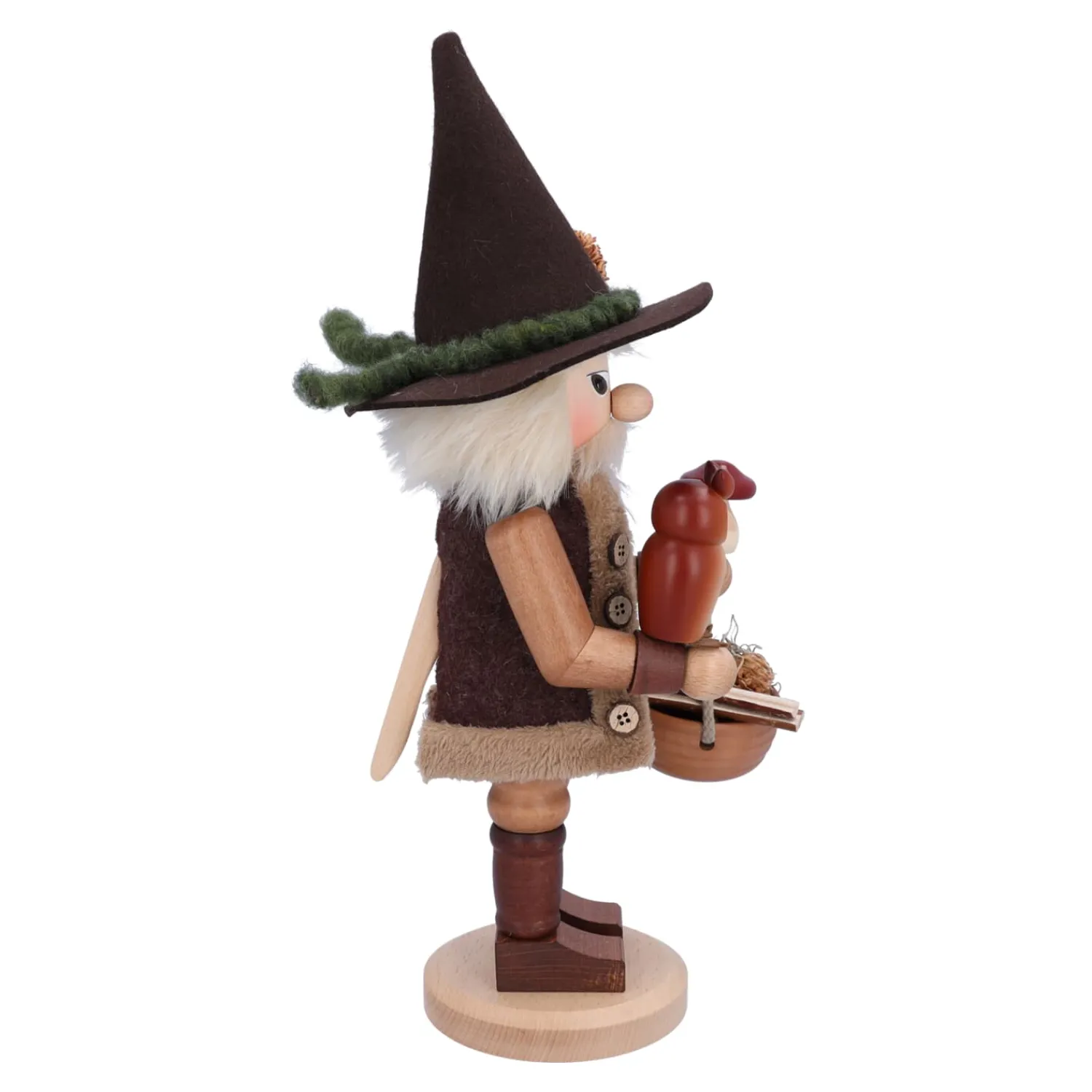Christian ULBRICHT Nussknacker Figuren-Waldmann mit Eule, Nussknacker