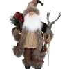 Standfiguren-Wald-Weihnachtsmann, natur, 57 cm
