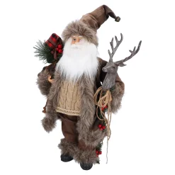 Standfiguren-Wald-Weihnachtsmann, natur, 57 cm