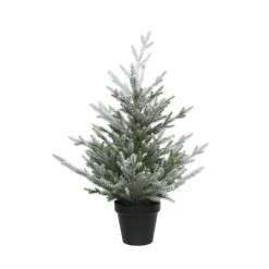 Künstliche Weihnachtsbäume-Weihnachtsbaum im Topf, beschneit, 75 cm