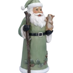 Standfiguren-Weihnachtsmann mit Eichhörnchen, Standfigur