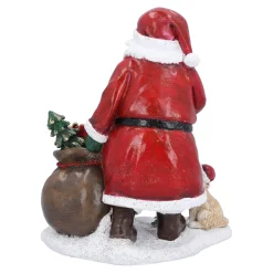 Standfiguren-Weihnachtsmann mit Hunden