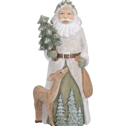 Standfiguren-Weihnachtsmann mit Rehkitz