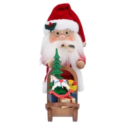 Christian ULBRICHT Räuchermänner-Weihnachtsmann mit Schlitten, Räuchermännchen