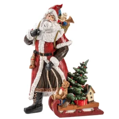 Standfiguren-Weihnachtsmann mit Schlitten
