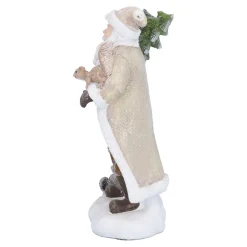 Standfiguren-Weihnachtsmann mit Waldtieren