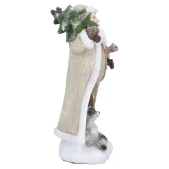 Standfiguren-Weihnachtsmann mit Waldtieren