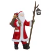 Standfiguren-Weihnachtsmann mit Wanderstock