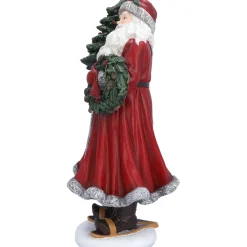 Standfiguren-Weihnachtsmann mit Weihnachtsbaum, Standfigur