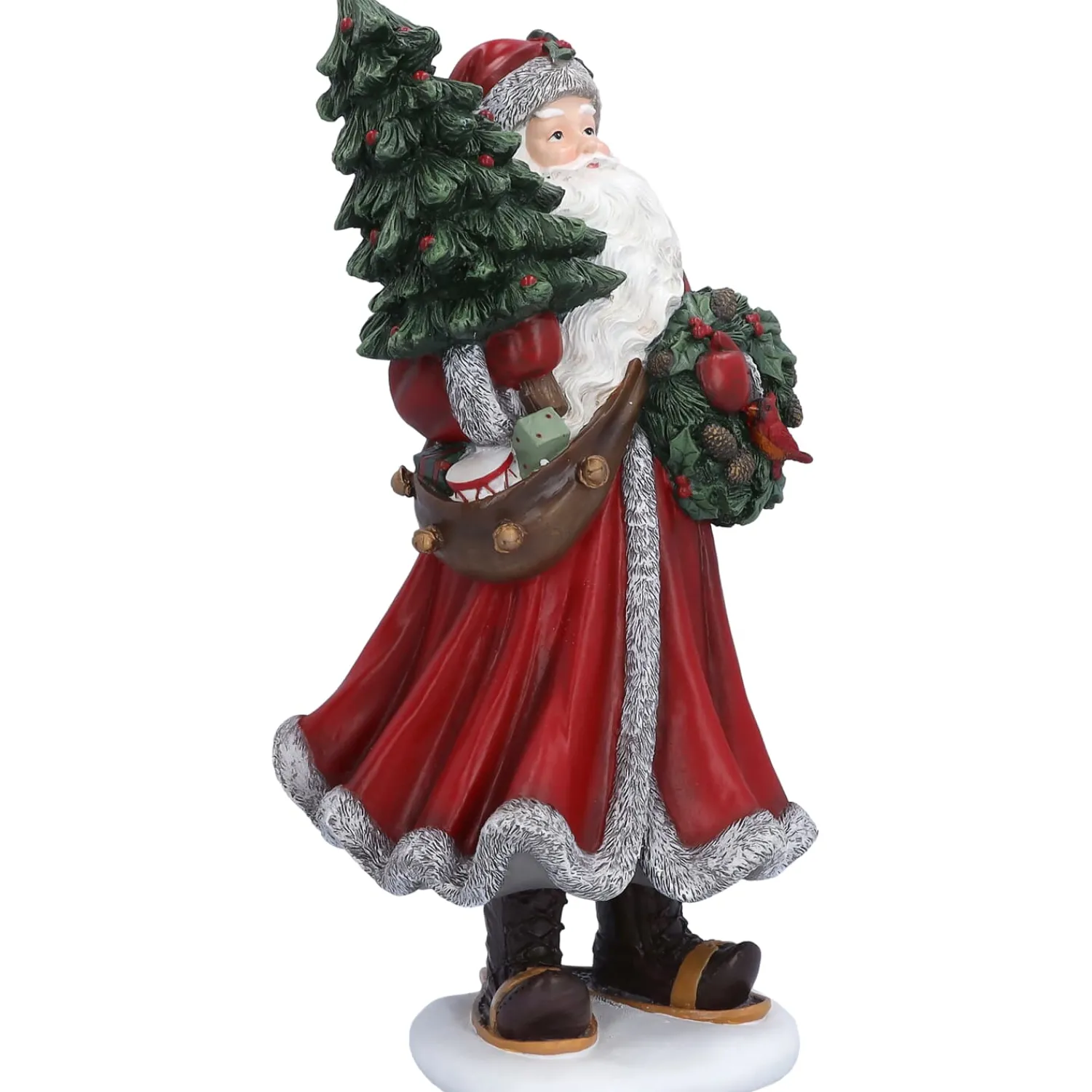 Standfiguren-Weihnachtsmann mit Weihnachtsbaum, Standfigur