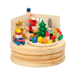 Spieluhr Weihnachten-Weihnachtsmannwerkstatt, Spieldose