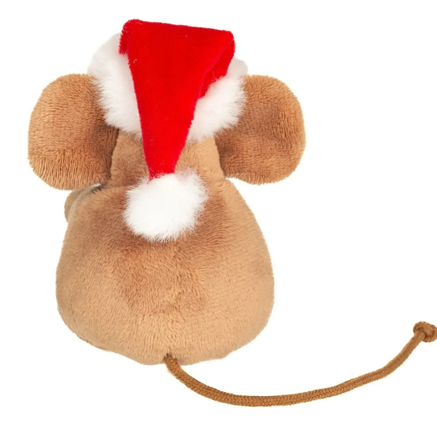 Hermann Teddy Plüschtiere-Weihnachtsmaus mit Geschenk, Plüschfigur