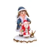 Hubrig Volkskunst Hubrig Miniaturen-Winterkinder Himmelskind mit Weihnachtsmann